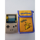 Gameboy Color Pokémon Pikachu Carcasa Original Con Mochila