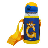 Vaso Botella Termo Infantil Niños Antiderrame Funda Térmica Color Amarillo