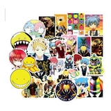 Assassination Classroom 50 Calcomanias Stickers Pvc Anime