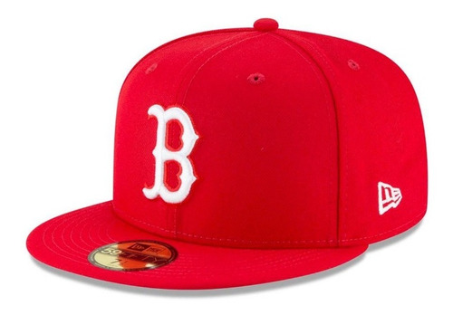 Gorra New Era Medias Rojas Boston Red Sox 59fifty Plana Red