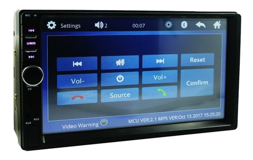 Auto Radio Full Hd 1080p Usb Sd Bluetooth + Espejo (android) Foto 6