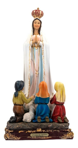 Imagen Virgen De Fátima Y Pastores - 40 Cm