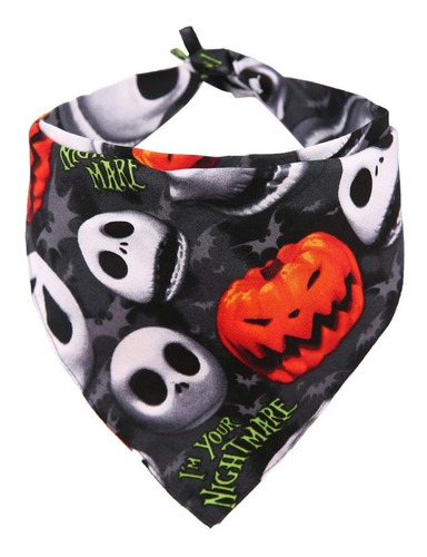 Kzharee - Bandana Reversible De Halloween Para Perros  Gatos