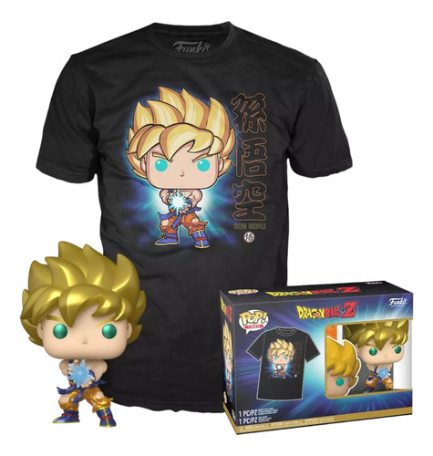 Funko Pop Ss Goku With Kamehameha & Tee Talla Grande