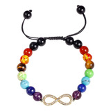 Jewever Infinity - Pulsera De Cristal De 7 Chakras Para Muje