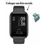 Relógio Smartwatch Nova Versão Foto Na Tela Redes Sociais Cor Da Caixa Preto Cor Da Pulseira Preto Cor Do Bisel Preto