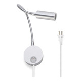 Lampara De Pared Led Flexible  Luz De Lectura Lisa  Luz De 