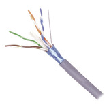 Bobina Cable Blindado F/utp 4 Pares, Cat6a, Color Gris, 305m