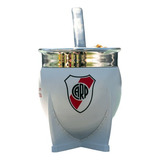 Mate Pampa Imperial River Plate Licencia Oficial + Bombilla 