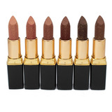 Set De 6 Labiales Escarchados  Barra   Multi-color