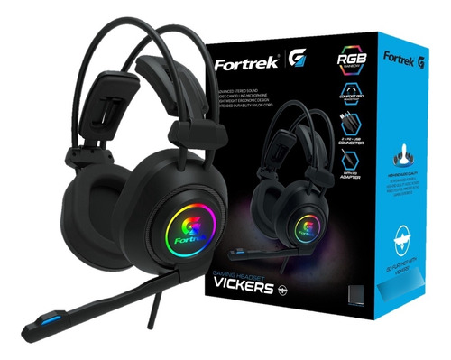 Headset Gamer Com Microfone Vickers Fortrek Pc/ps4/xbox One