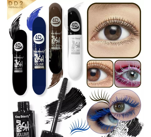 Mascara 4d Rimmel De Pestañas Volumen Lashes Waterproof