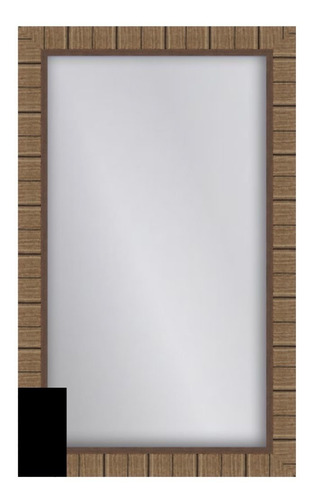 Espejo Biselado Marco Rustico Texturado 75x105
