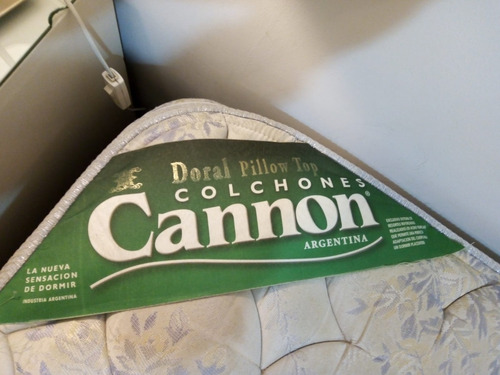 Sommier Cannon Resortes/ Doblepillow 200cmx180cm +cubre Somm