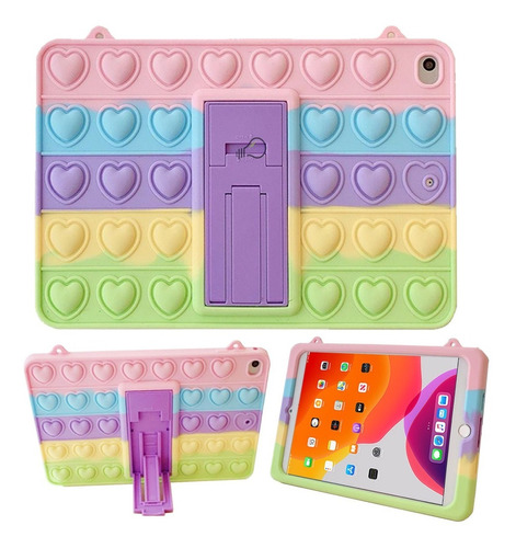 Funda Case Pop It Para iPad 6, 5 Gen. 9.7'' Correa Y Soporte