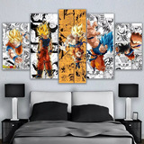 5 Set Pintura De Diamantes Goku Dragon Ball Manga Estilo Art