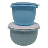 Tupperware Kit 2 Tigelas Batedeira 1l + 2l Azul Promoção 