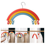 Gancho Ropa Moda Niño Niña Bebe Perchero 360 Grados Arcoiris