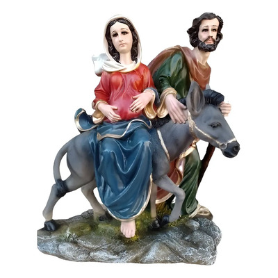Figura Los Pelegrinos José Y María Escultura 46cm La Huida | Meses sin interés