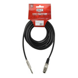 Cabo Microfone Profissional Balanceado P10 + Xlr 5 Metros Nf