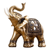 Estatua De Elefante Dorado Suerte Feng Shui Buena Fortuna