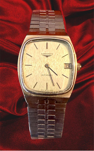 Reloj Longines Automático Chapado En Oro 18k, Swiss Made