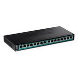 Conmutador Trendnet Poe+ Gigabit De 16 Puertos, 16 Puertos G