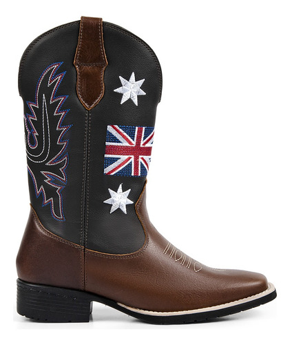 Bota Country Inglaterra Masculina Texana Couro Cowboy Rodeio