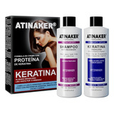 Keratina Brasileña Atinaker Cirugía Capilar +champú Kit250ml