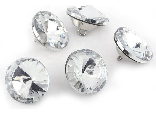 Botón Diamante Cristal De Tapicería De 20mm Dia. X 100 Uni 