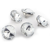 Botón Diamante Cristal De Tapicería De 20mm Dia. X 100 Uni 