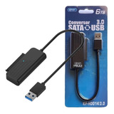 Cabo Adaptador Conversor Usb Para Hd Ssd Sata 2,5 Usb 3.0 Cor Preto