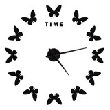 X Reloj De Pared Grande Con Forma De Mariposa, Diseño J