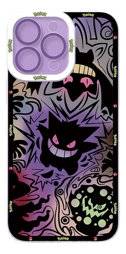 Funda Pokemon Gengar Para iPhone 14 Pro Max 13 12 Mini 11 Pr