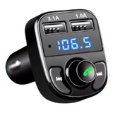 Adaptador Bluetooth Carro Carregador Usb Transmissor Veicula