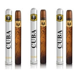 Kits 3 Perfumes Importado Cuba Paris Cuba Gold Pq Edt 35 ml