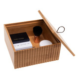 Caja Organizadora Madera Bambu Decorativa - 15x7cm 