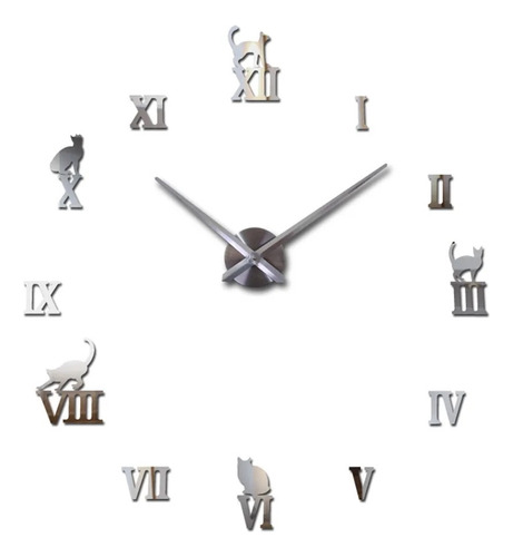 Reloj De Pared 3d Grande, Diseño Con Perros, Reloj Animales