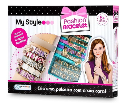 My Style Kit Pulseiras Com Letras Multikids - Br097