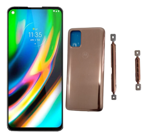 Tela Display Lcd Touch Para Moto G9 Plus + Tampa Dou+ Botões