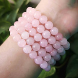 Pulsera Cuarzo Rosa Natural Unisex Autentico Envio Gratis