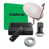 Kit Completo Receptor Digital Hd Intelbras + Antena Banda Ku