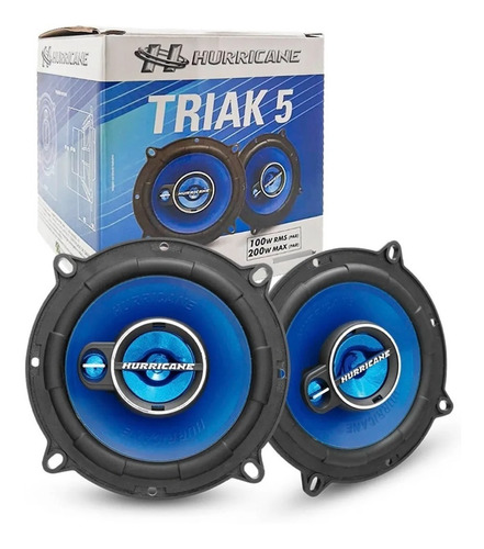 Alto Falante 5 Polegadas Hurricane Triaxial Triak 200w