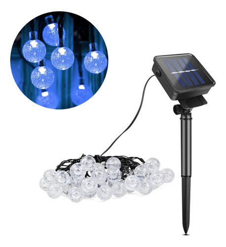 Bola De Navidad Led Solar Flasher Para Decoración, 7 M, 50 L