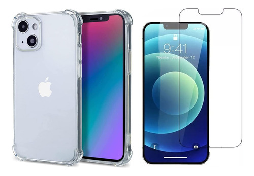 Funda Antigolpes Reforzada Para iPhone + Vidrio Templado