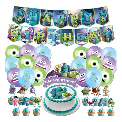 Set De Decoración Para Fiesta De Cumpleaños De Monsters Univ | Meses sin interés