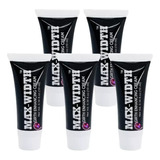 5 Lubricantes Max Width Engrosadores Masculinos 10ml