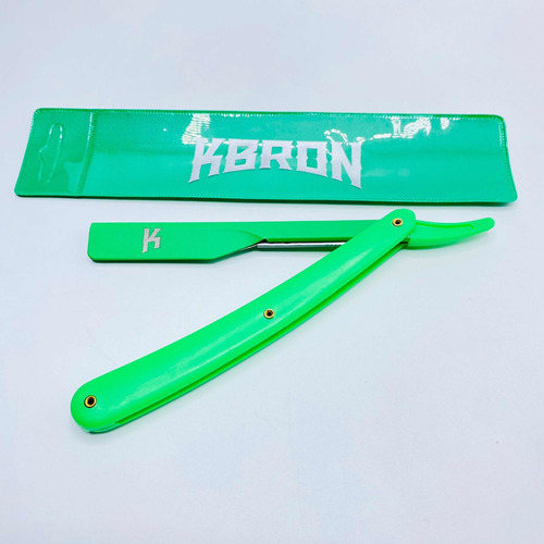 Porta Navajas Navaja Para Afeitar O Barbero Kbron  Verde