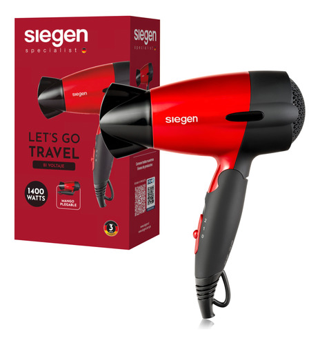 Secador De Pelo Siegen Sg-3011 Plegable