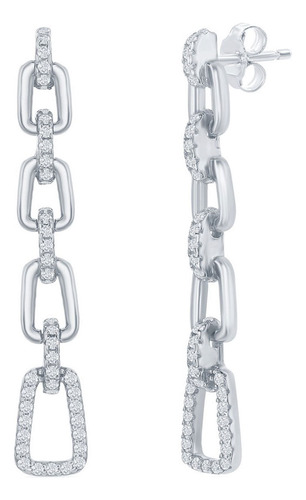 Pendientes Classic D-7910 Para Mujer, De Plata De Ley Con Ci